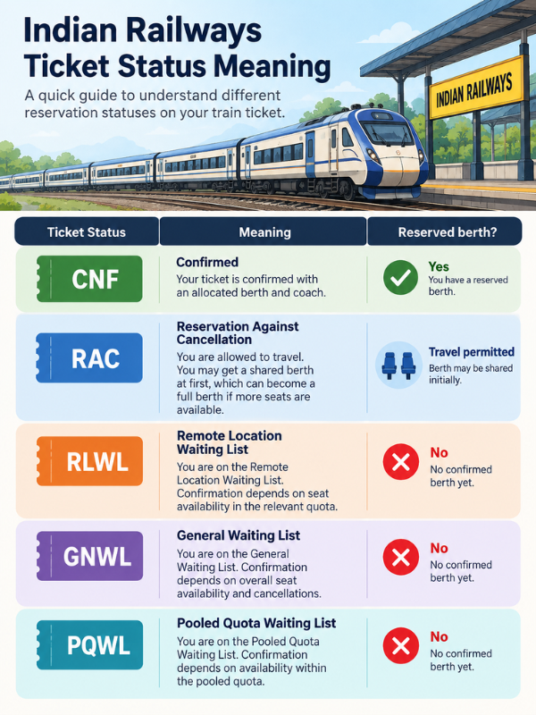can i travel with rlwl ticket