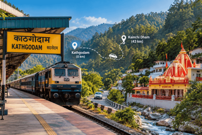 nearest railway station to kainchi dham