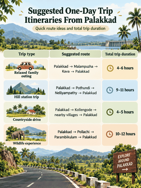 one day trip from palakkad itineraries